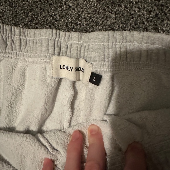 Lonely Ghost Sweat Set Text Me When You Land Grey and Red Size Large - Picture 5 of 7